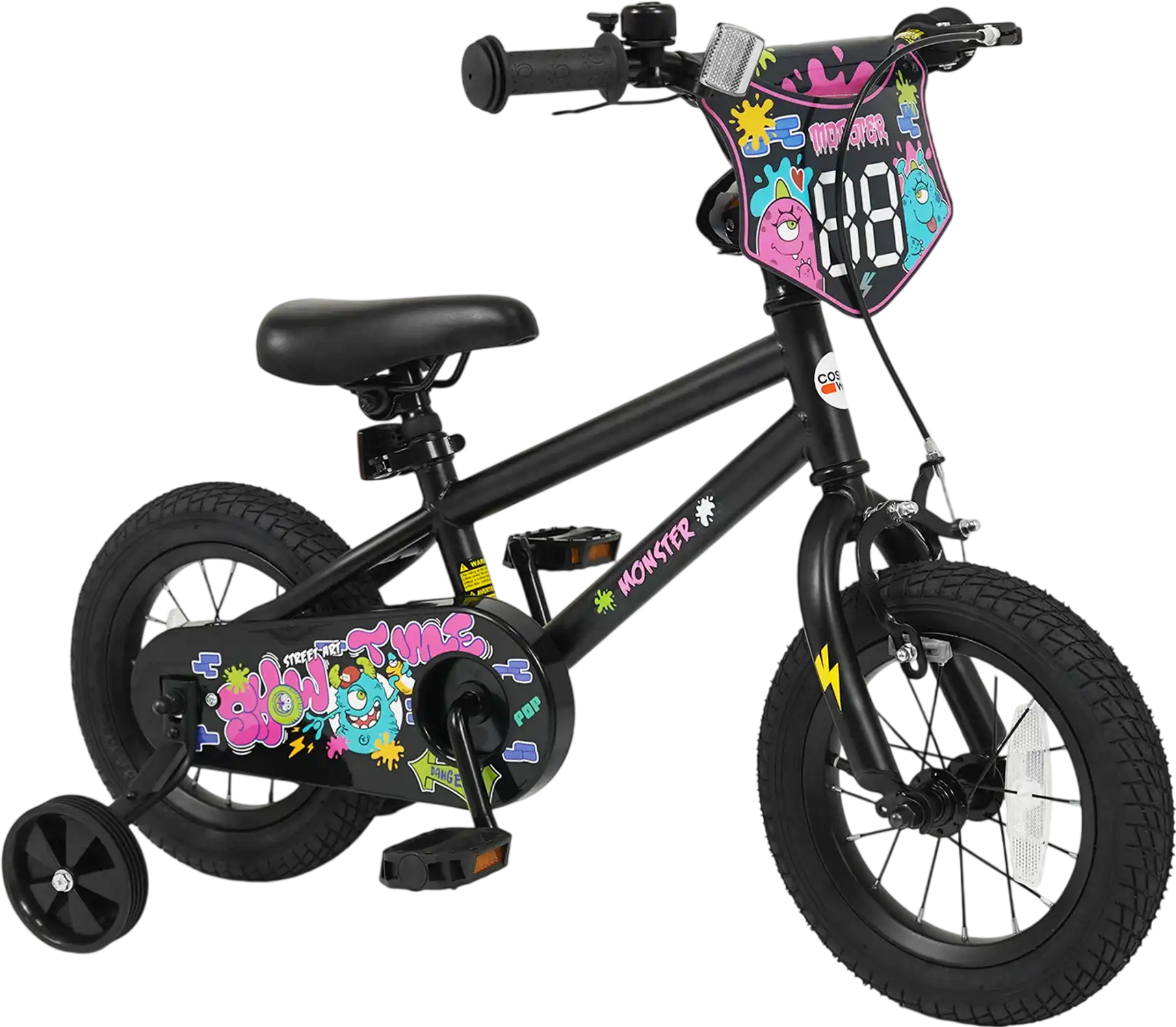 Costway Kids Bike w/ Training Wheels 12/14/16/18
