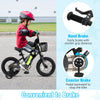 Kids bike with basket, hand brake, and training wheels, designed for children aged 3-5 for safe and fun riding.