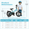 12-inch kids bike with adjustable seat, dual brakes, and training wheels, perfect for 3-4 years old children.