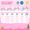 12-inch pink girls bike for 3-4 years old features adjustable seat, training wheels, and a basket for added fun.