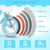 High-quality 12-inch bike tires feature a rubber outer, buffer layer, and are anti-slip, wear-resistant, and shock-absorbing.