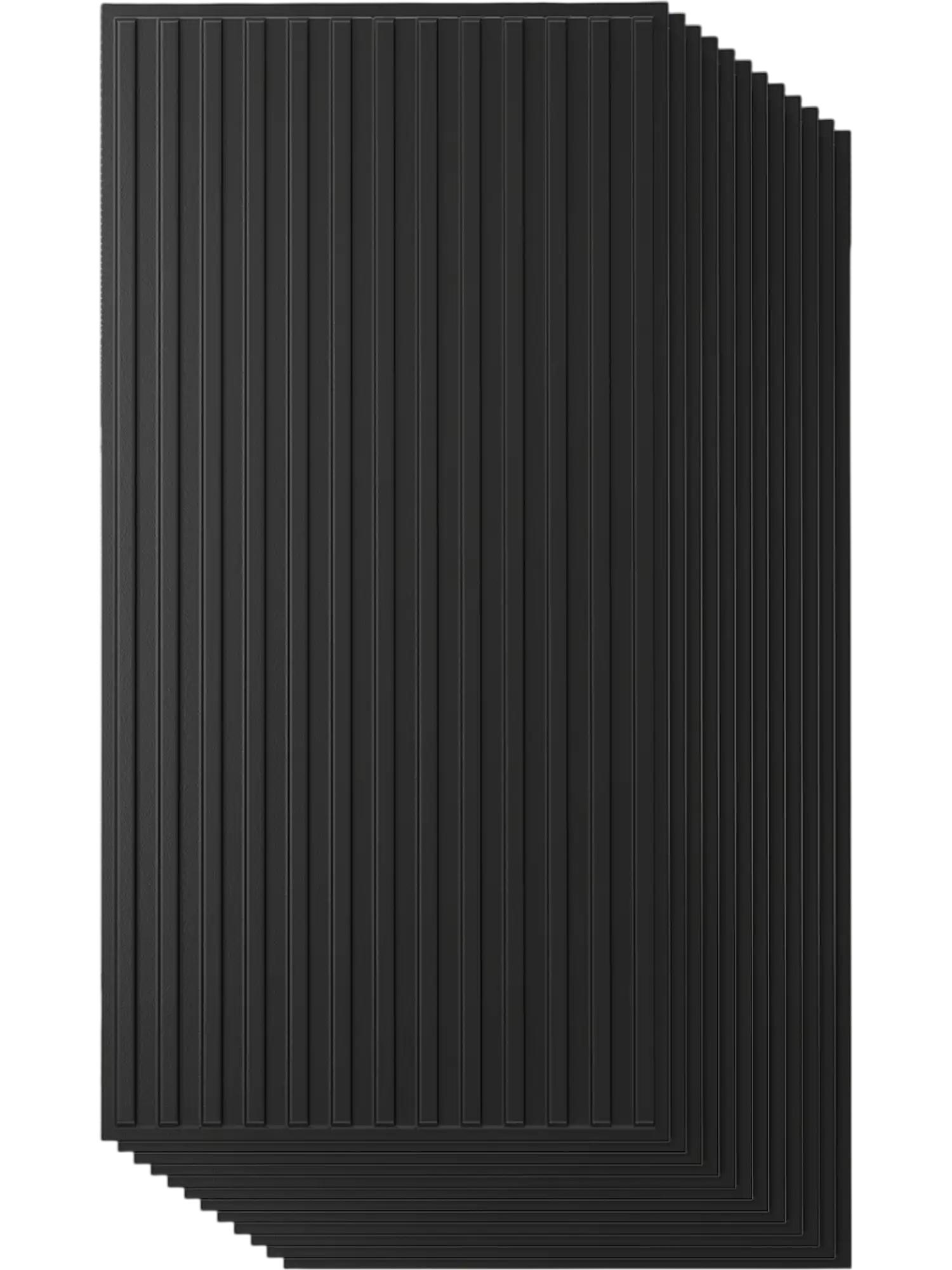 Costway 12-Pack PVC 3D Slat Wall Panels Interior Wall Decor Living Room TV Background 23399733 New