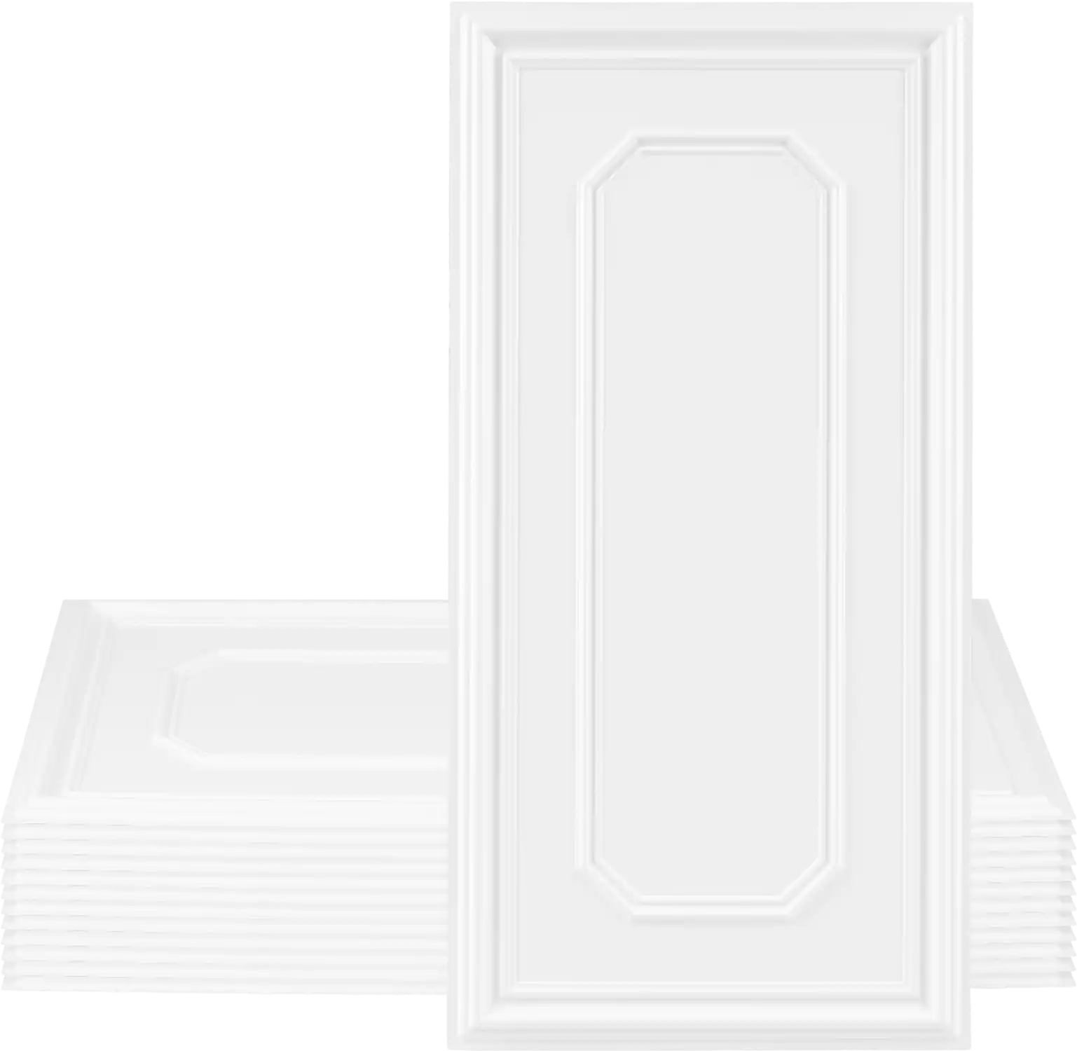 Costway Decorative PVC Ceiling Tiles Covering Panels 12/24-Pc 86529110 New