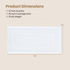 Decorative PVC ceiling panel dimensions: 48” x 24”, 12 pack, lightweight for easy installation in various rooms.