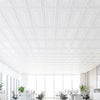 12 pieces of decorative PVC ceiling tiles with a 3D-style design, ideal for minimalist interior decor in various rooms.