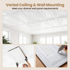12 pieces of decorative PVC ceiling tiles with a 3D-style design, ideal for easy installation and customizable decor.