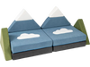 12 Pieces Snow Mountain Theme Toddler Foam Building Fort