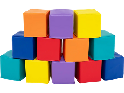 Costway 12-Piece Soft Foam Building Blocks Climbing Cubes Set for Kids 41239687 New