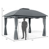Costway Gazebo Canopy 12 x 10 Ft Heavy Duty Steel Double Vented New