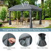 Costway Gazebo Canopy 12 x 10 Ft Heavy Duty Steel Double Vented New