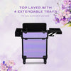 Yescom Rolling Makeup Case Charm ForgetMeNot New
