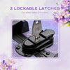 Yescom Rolling Makeup Case Charm ForgetMeNot New