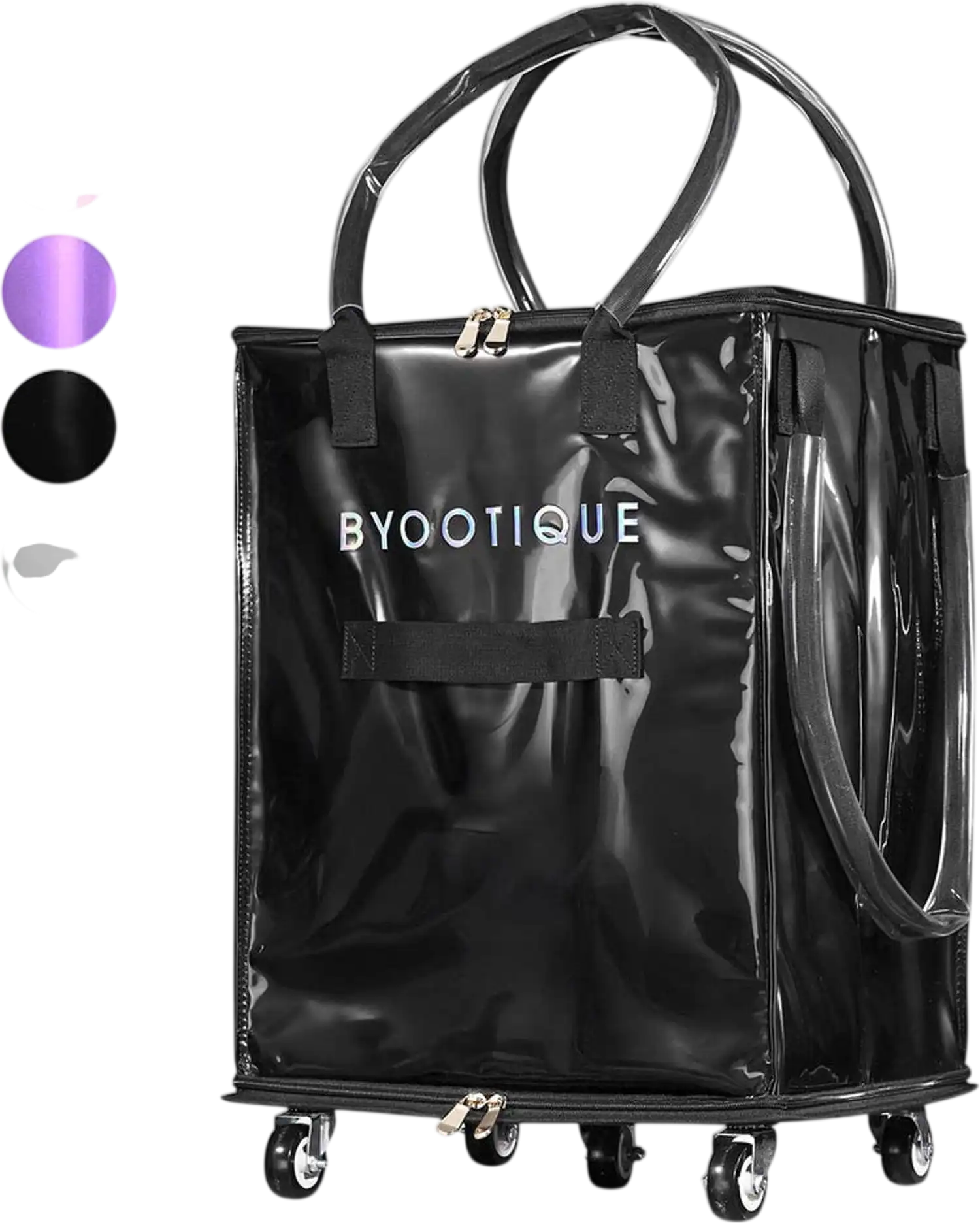 Yescom Rolling Grocery Tote with 5 Wheels & 3 Handles New