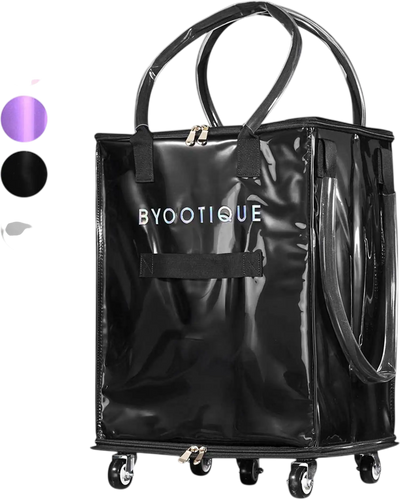 Yescom Rolling Grocery Tote with 5 Wheels & 3 Handles New
