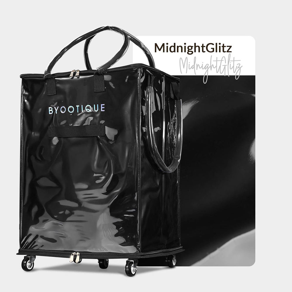 Yescom Rolling Grocery Tote with 5 Wheels & 3 Handles New