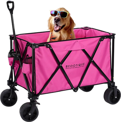 Yescom Foldable Wagon 225L Heavy Duty Collapsible New