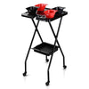 Yescom Magnetic Salon Tray Trolley 32 1/2" Black New