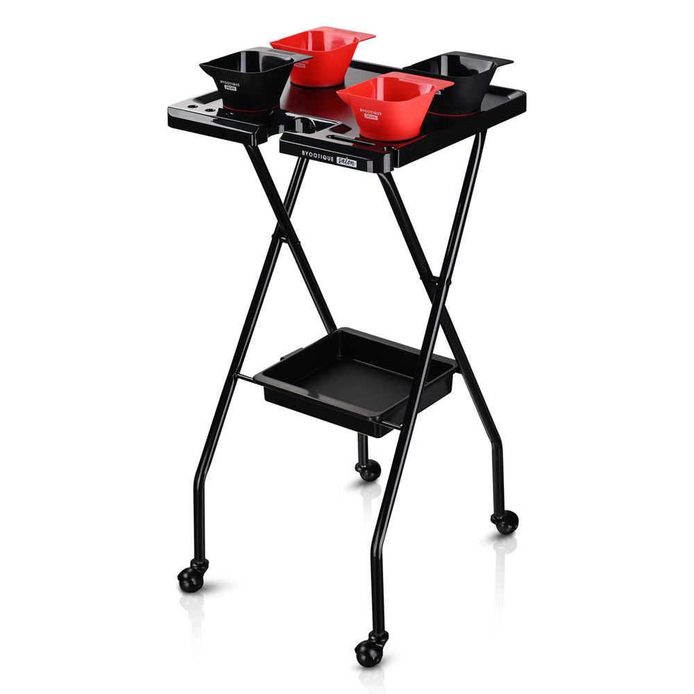Yescom Magnetic Salon Tray Trolley 32 1/2" Black New