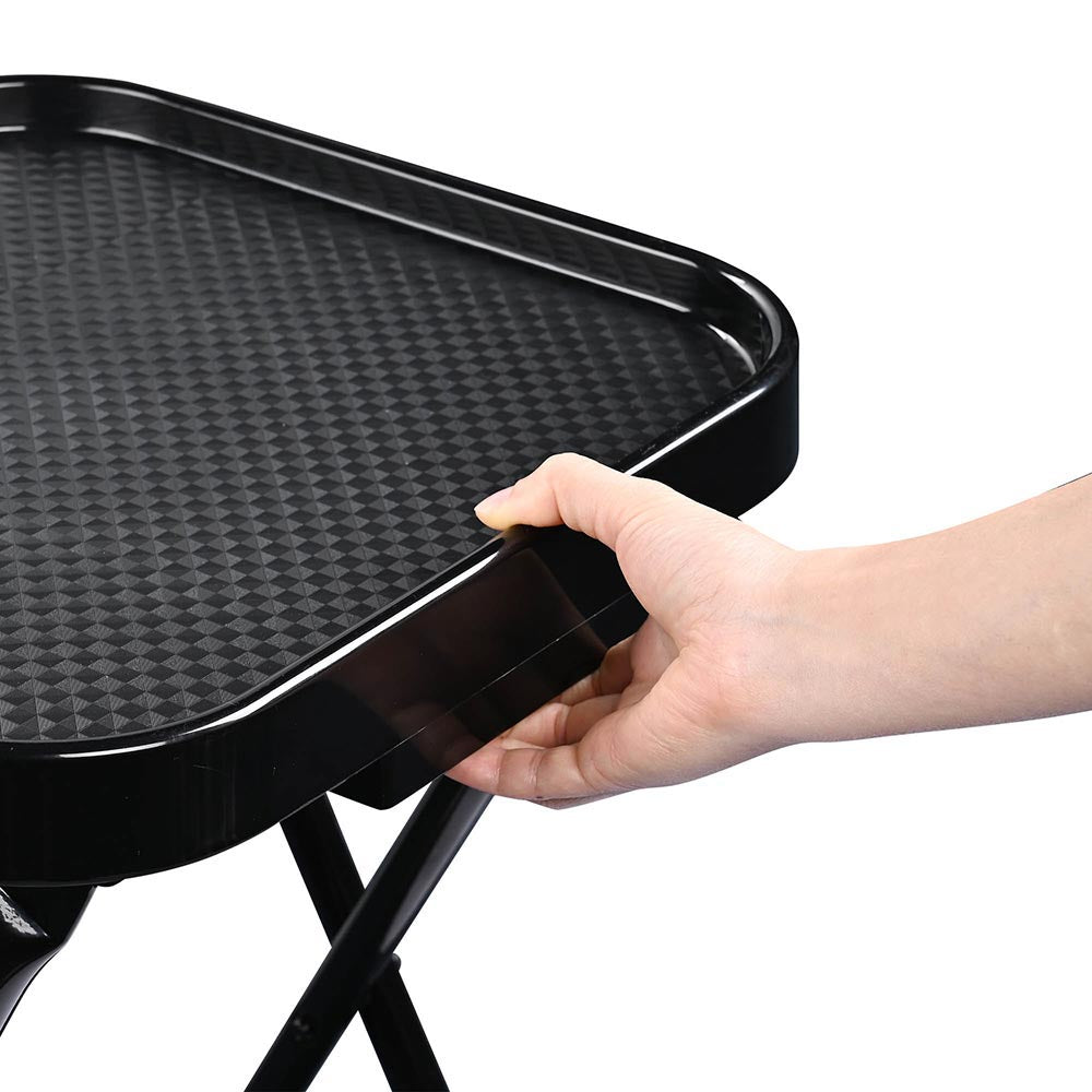 Yescom Salon Trolley Tray Black Foldable New