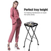 Yescom Salon Trolley Tray Black Foldable New