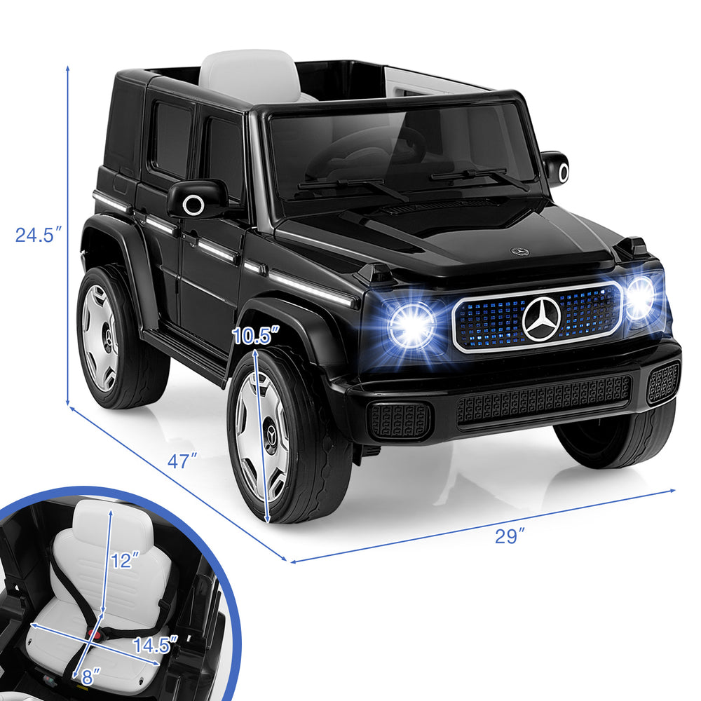 Costway Ride-On Car for Kids Licensed Mercedes-Benz EQG 12V New