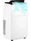 Portable 13000 BTU air conditioner in white with app control, featuring adjustable air supply and easy mobility.