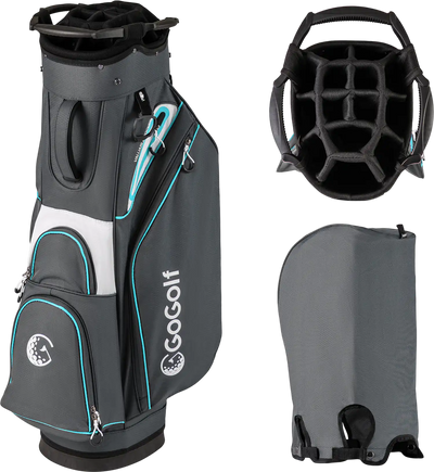 Costway Lightweight Portable Golf Cart Bag Club Organizer 86813310 New