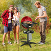 1350 W Outdoor Electric BBQ Grill with Removable Stand Easy to Install-Red - Gallery View 1 of 10