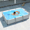 690/978/1158/1617 Gal Outdoor Family Swimming Pool with Metal Frame-10 ft - Gallery View 1 of 11