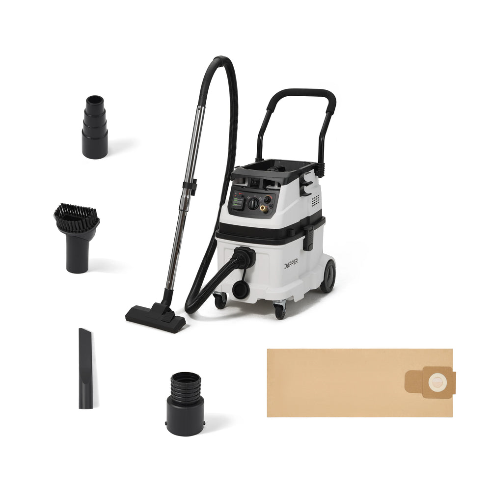 Dapper Supply Dust Extractor Vacuum 10 Gal. Wet Dry with Auto HEPA Filter New