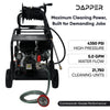 Dapper Supply Gas Pressure Washer 4350 PSI 5 GPM Cold Water 11.8 HP Engine Electric Start New