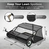48" Tow Behind Lawn Sweeper with 26 cu. ft Hopper Bag