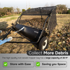 48" Tow Behind Lawn Sweeper with 26 cu. ft Hopper Bag