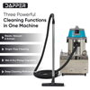 Commercial Steam Cleaner with Wet/Dry Vacuum and Upholstery - 2 Gallon Tank
