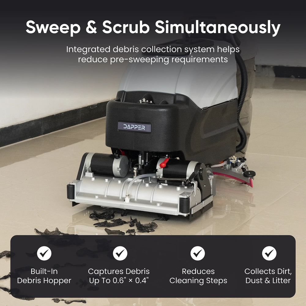 Dapper Supply Floor Cleaning Machine Self Propelled 25" Brush 35" Squeegee 26,900 Sq. Ft./Hr New