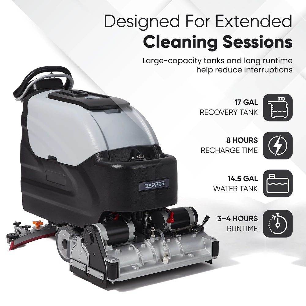 Dapper Supply Floor Cleaning Machine Self Propelled 25" Brush 35" Squeegee 26,900 Sq. Ft./Hr New