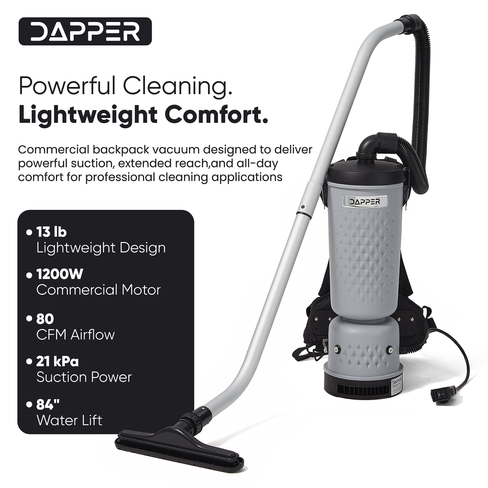 Commercial Backpack Vacuum Cleaner 10.5 Qt