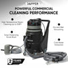 Dapper Supply Vacuum Cleaner Wet/Dry 4.5 Gal. Tank with Scrub Brush Steam Water Extraction New
