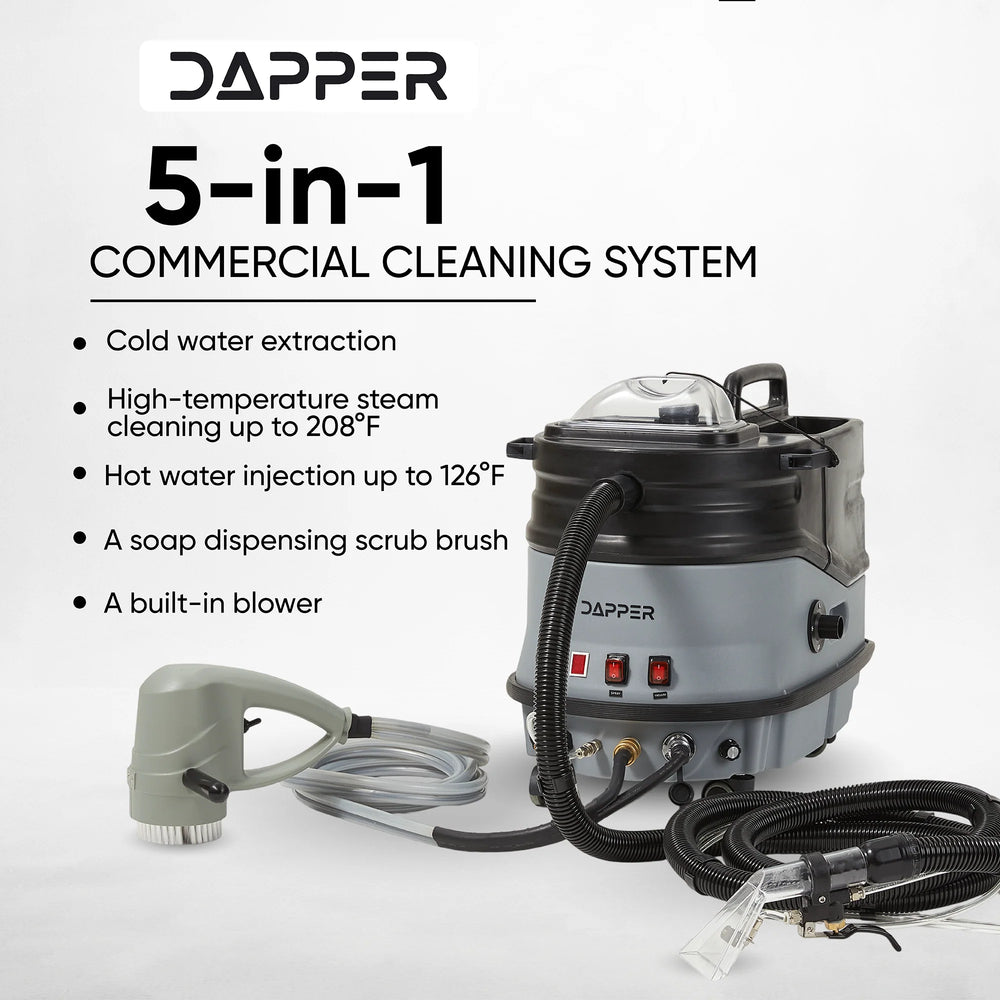 Dapper Supply Carpet Extractor & Upholstery Hot Water Cleaning System Steam & Blower 2.5 Gal Tank New