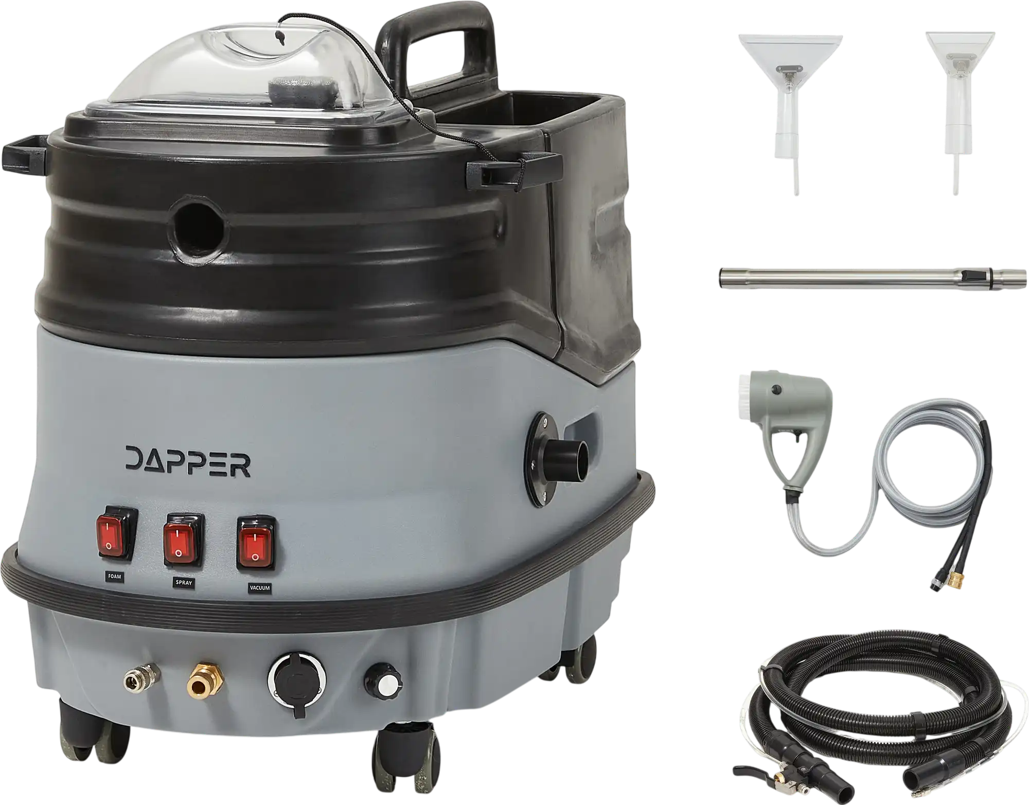 Dapper Supply Carpet Extractor & Upholstery Cold Water with Scrub Brush & Blower 2 Gal Tank New