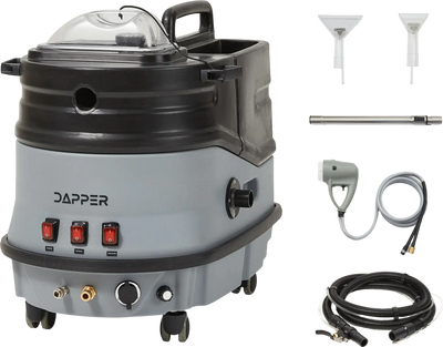 Dapper Supply Carpet Extractor & Upholstery Cold Water with Scrub Brush & Blower 2 Gal Tank New