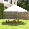 Large hexagonal chicken coop with wire mesh and lockable door, made of durable galvanized steel, for up to 30 chickens.