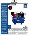 Eagle Truck Mount Air Compressor 200 PSI 30 Gal. 13 HP Honda GX390 Electric Start 13G30TRKE New
