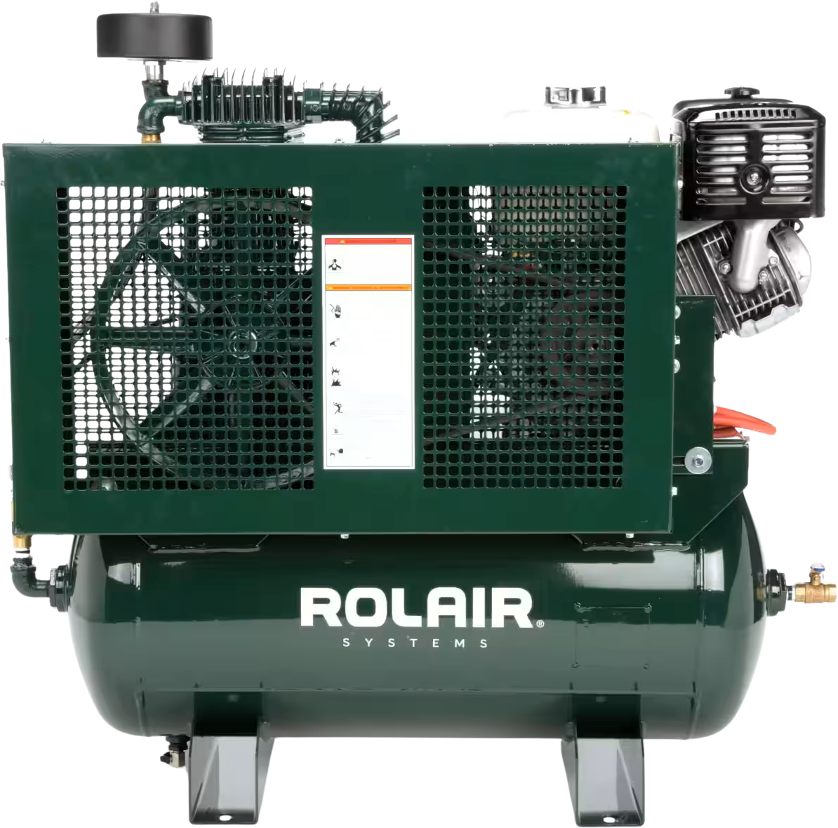 Rolair 13GR30HK30 Air Compressor Truck Mount Stationary 30 gal. Gas 13 HP Honda GX390 Engine Two-Stage Pump Manufacturer RFB