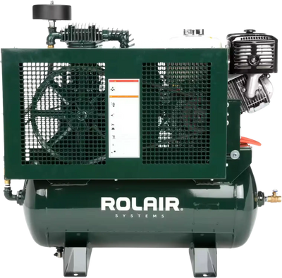 Rolair 13GR30HK30 Air Compressor Truck Mount Stationary 30 gal. Gas 13 HP Honda GX390 Engine Two-Stage Pump Manufacturer RFB