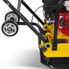 Honda GX160 Vibratory Plate Compactor with Wheel Kit, 3600 lb Centrifugal Force for Soil, Gravel, Asphalt and Paver Base, PC90H