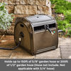 Giraffe Tools Metal Garden Hose Reel Box Black/Green New