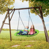60 Inch Saucer Surf Outdoor Adjustable Swing Set-Green - Gallery View 1 of 11