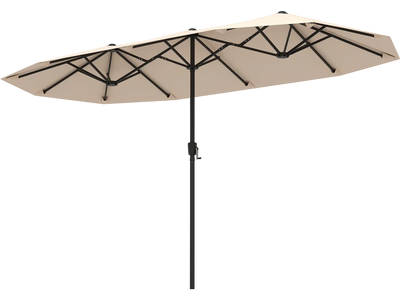 Costway 13' Large Patio Outdoor Double-Sided Market Umbrella w/ Crank Handle 473189652 New