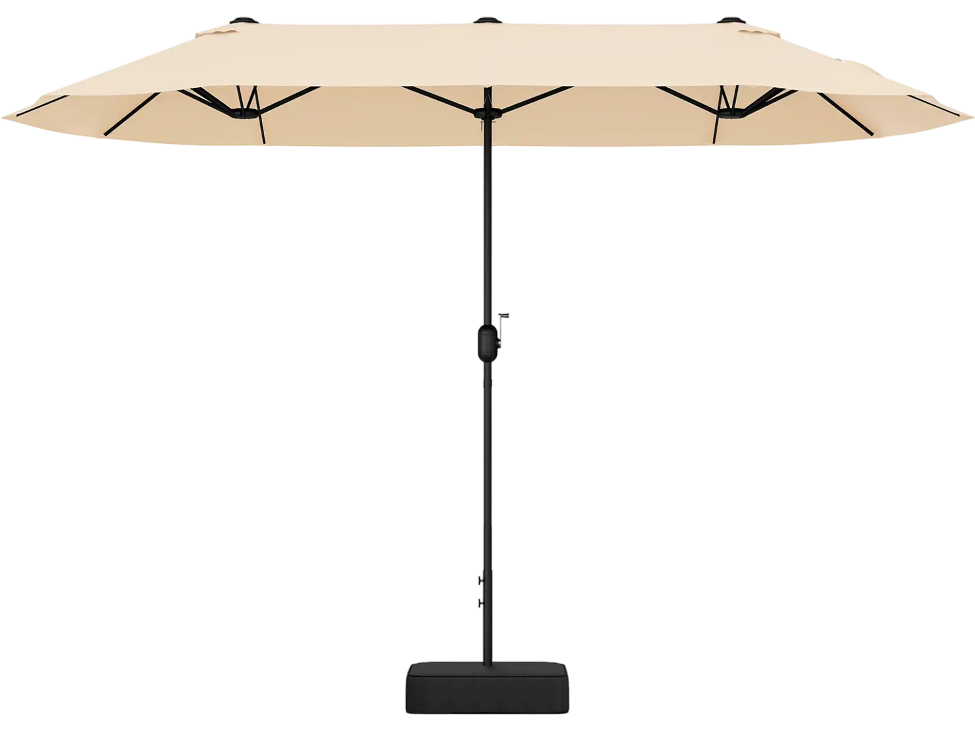 Costway 13' Double-Sided Patio Table Umbrella with Crank Handle 49752138 New